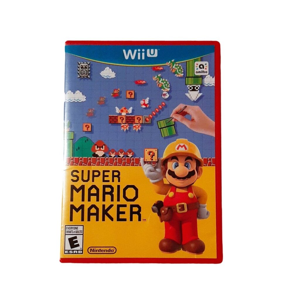 Super Mario Maker Case & Art Book - Nintendo Wii U (Game NOT Included)